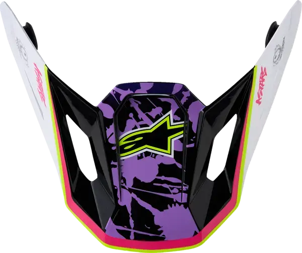 Vizör S-M7 Blaster Alpinestars kask için, poliüretan/polikarbonat/beyaz — 2. görünüm
