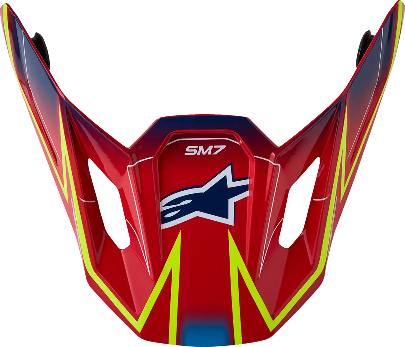 Visor S-M7 Alpinestars Rouge/Jaune/Bleu pour casque