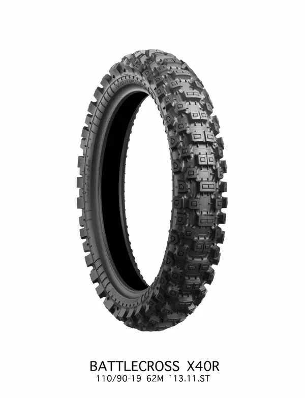 Motorradreifen Bridgestone Battlecross X40 110-90-19 TT 62M Hinterrad — Ansicht 6