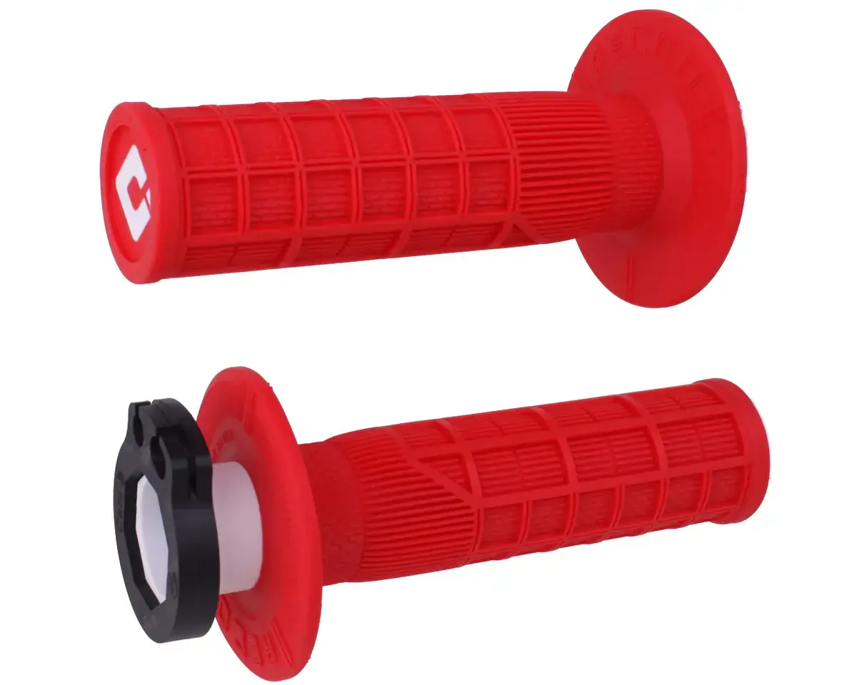 Motorradgriffe ODI Grip Recoil SX-MX Lock-On Rot