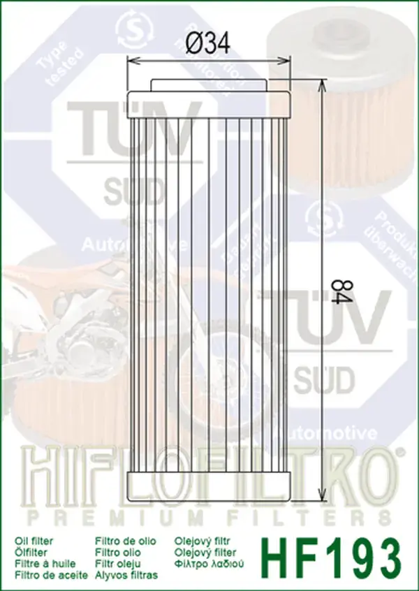 Hiflofiltro oliefilter — zicht 4