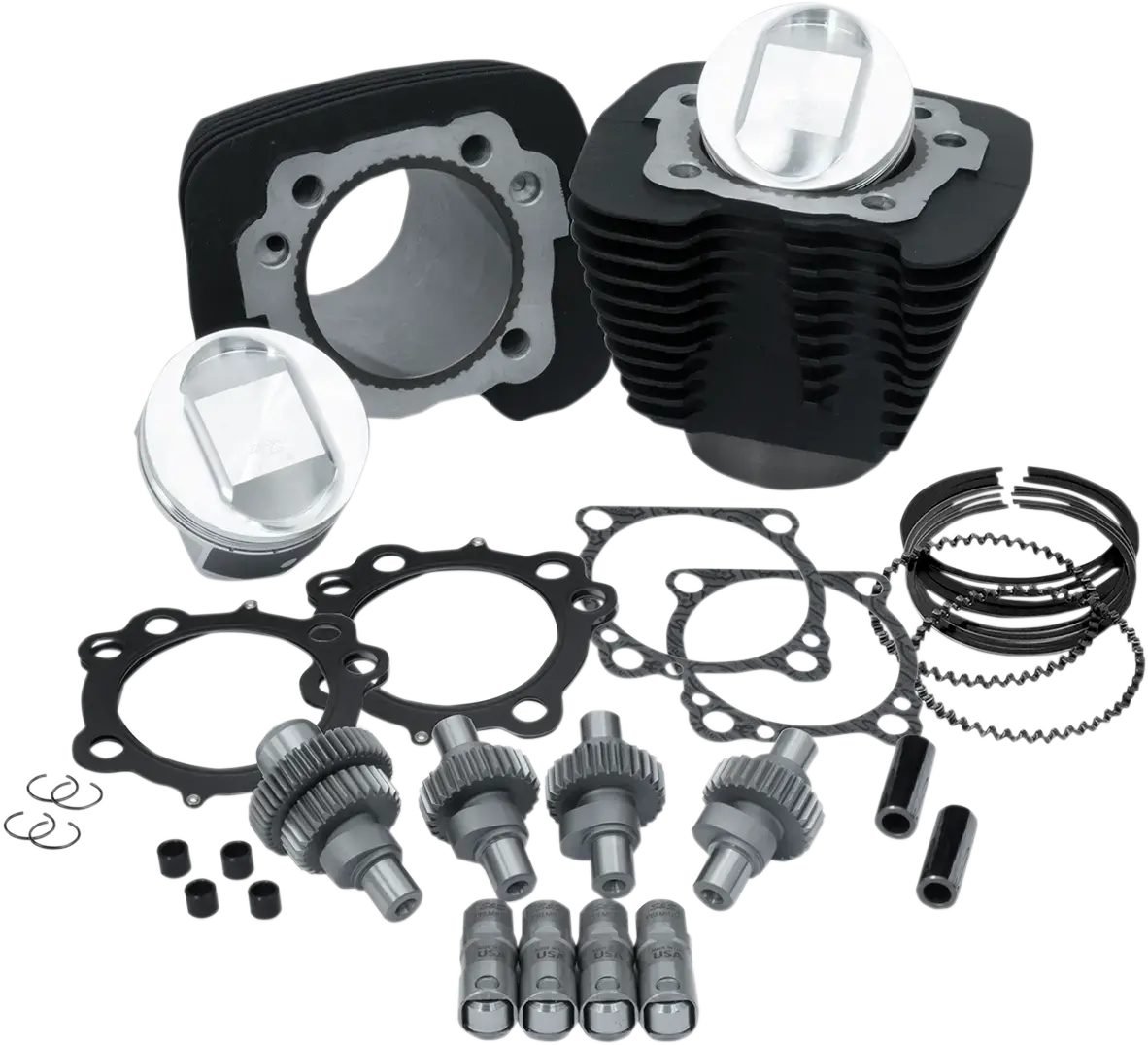 S&S Cycle Hooligan Performance Kit Schwarz für Motoren 1200 bis 1250CC