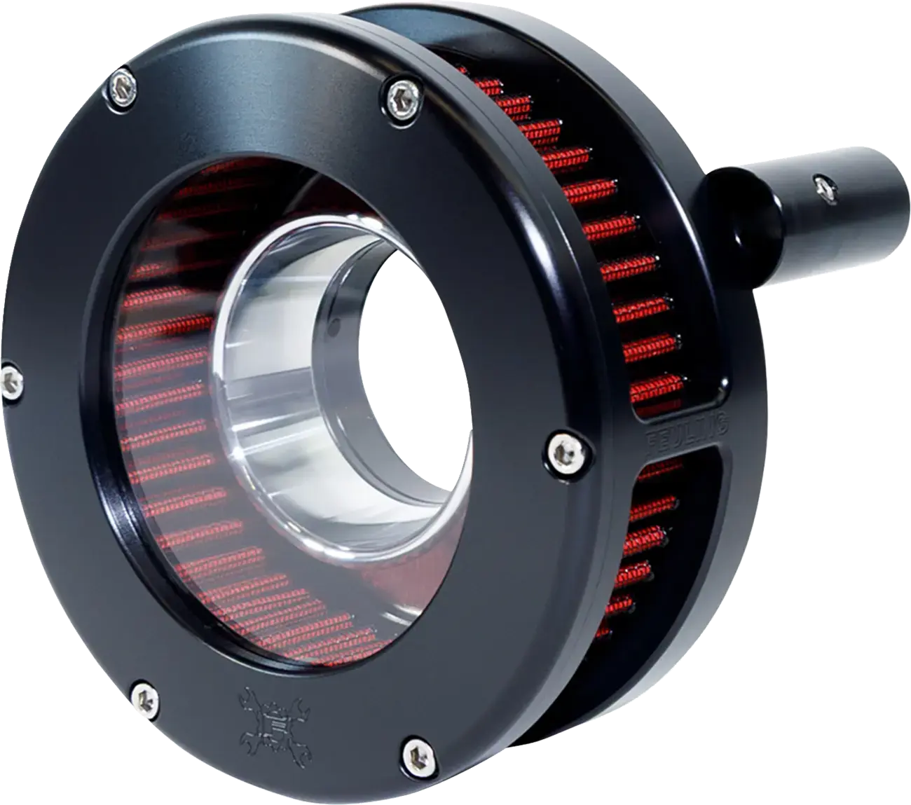 Luftfilter FEULING PARTS für Harley-Davidson 99-17 Twin Cam, schwarz/rot