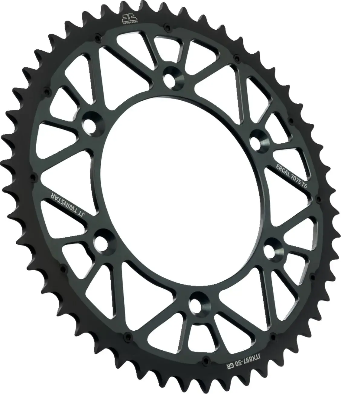 JT Sprockets Twinstar Sprocket 50 Tooth 520 Pitch 125mm Inner Diameter 150mm Bolt Circle — view 2