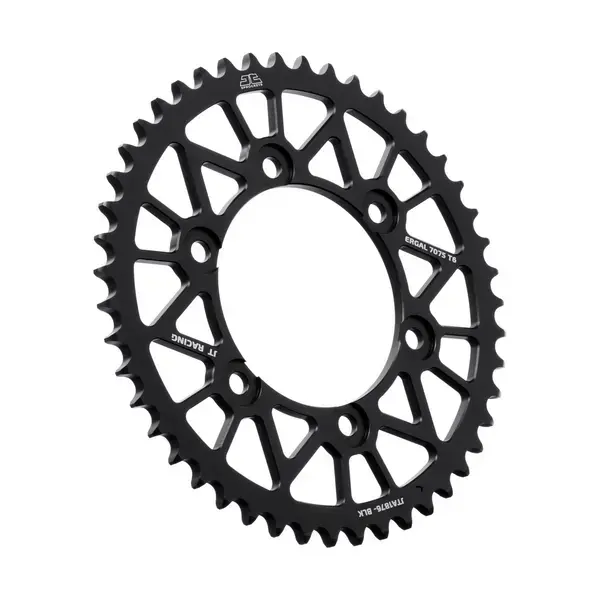 Заден зъбник 43 зъба черен за мотоциклет JT Sprockets — изглед 3