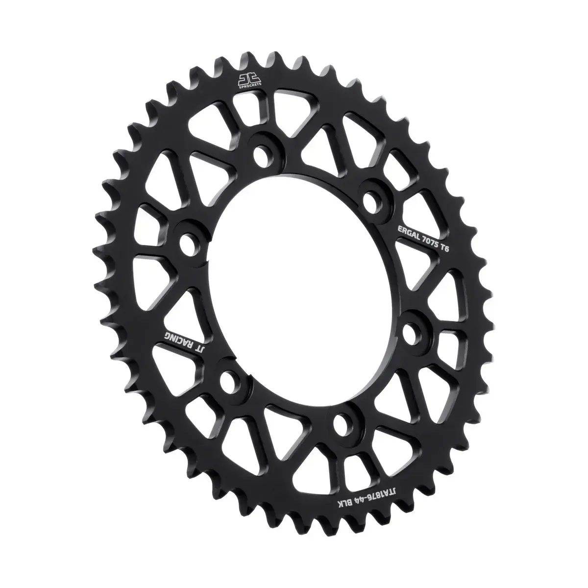 Zadní ozubené kolo 44 zubů černé JT Sprockets pro motocykl a skútr