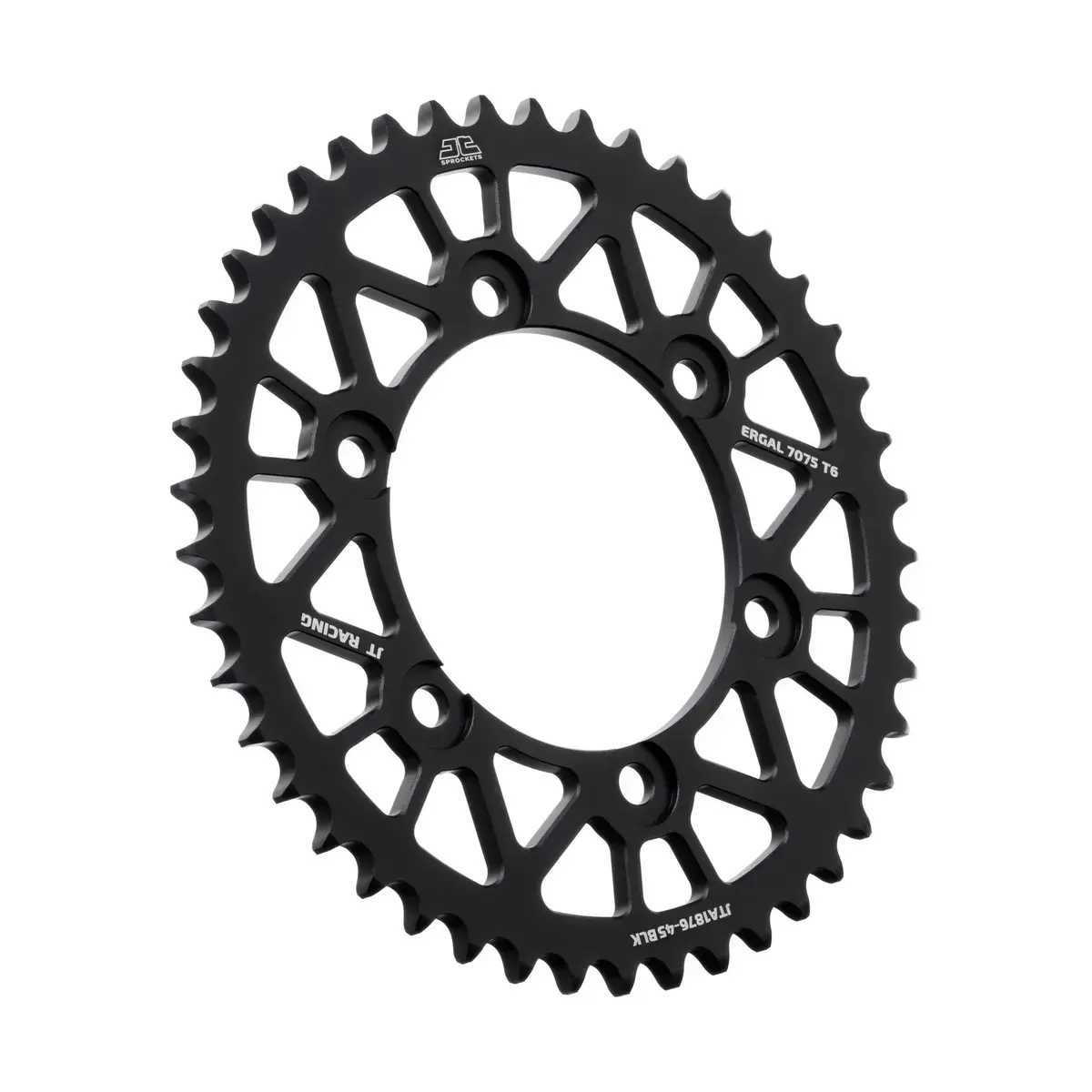 ترس خلفي 45 سنًا أسود JT SPROCKETS للدراجات النارية والبخارية