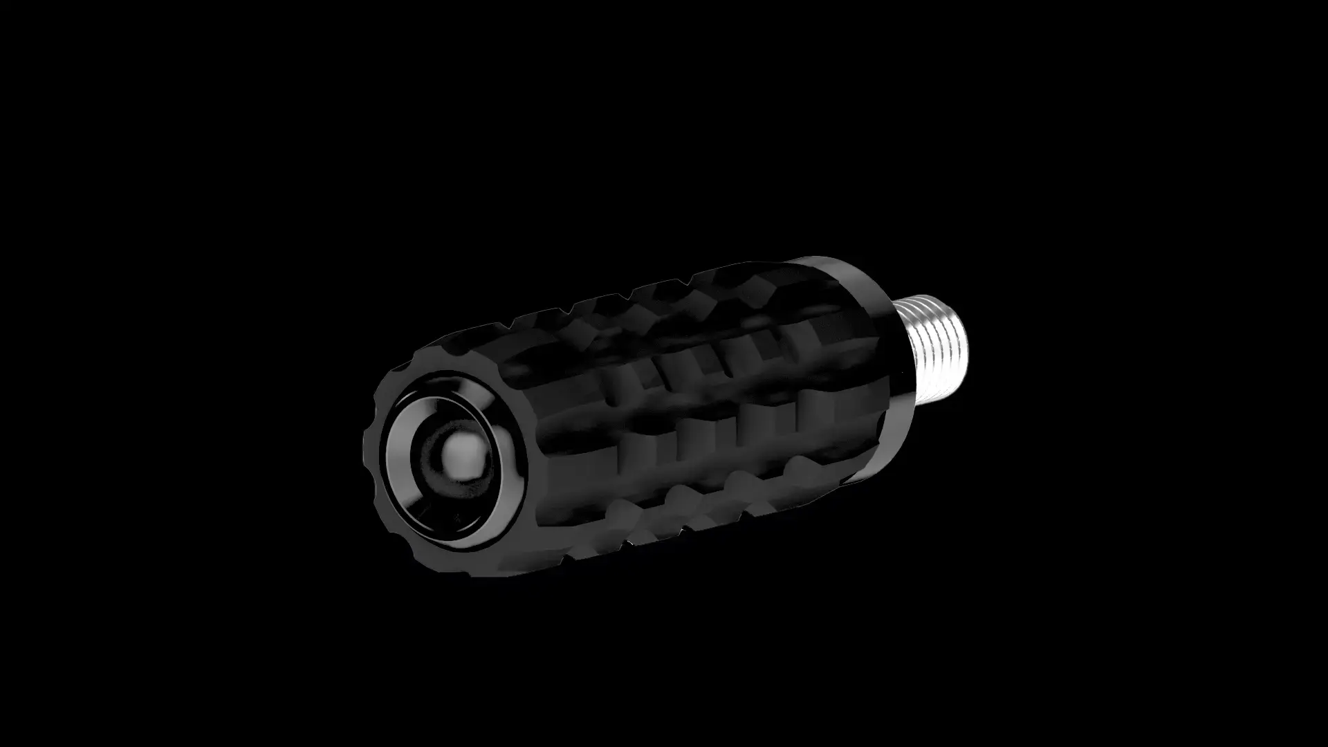 Universal Fußrasten Burly Reaper für Motorrad - Schwarz