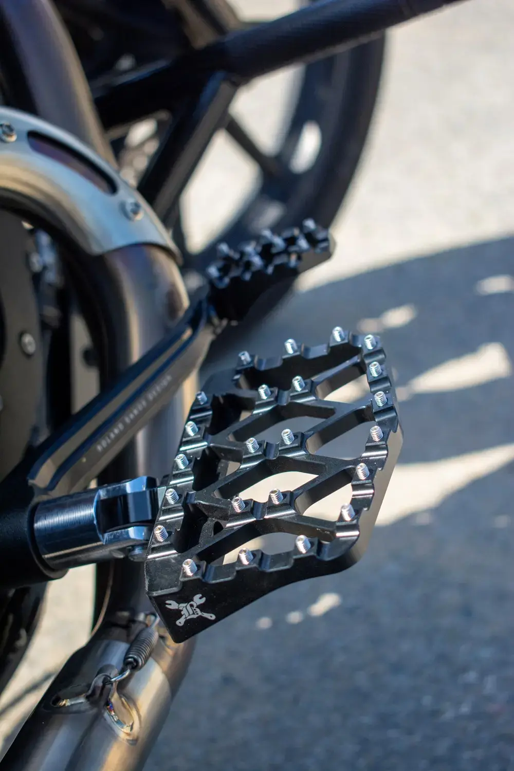 Mini Fußrasten Burly X-Evolution für Motorrad und Scooter — Ansicht 5