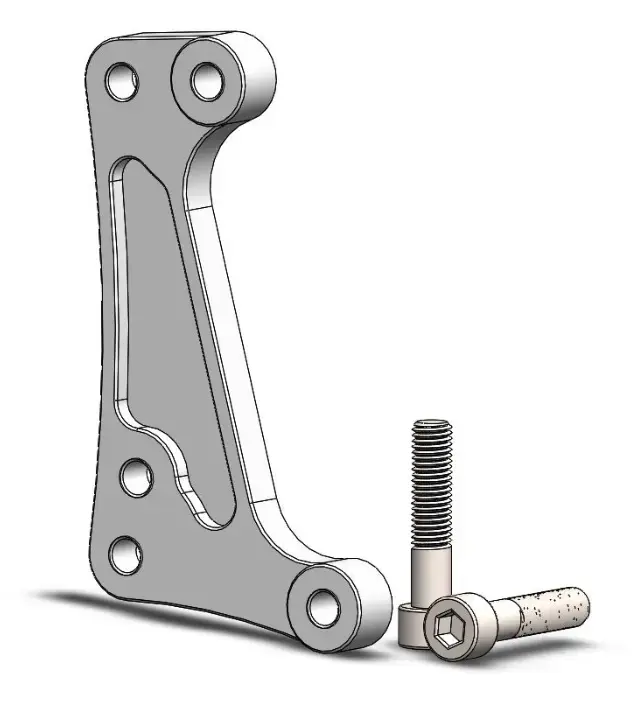 Moto-Master 製 スーパーモト 用 300mm ブレーキキャリパー アダプター