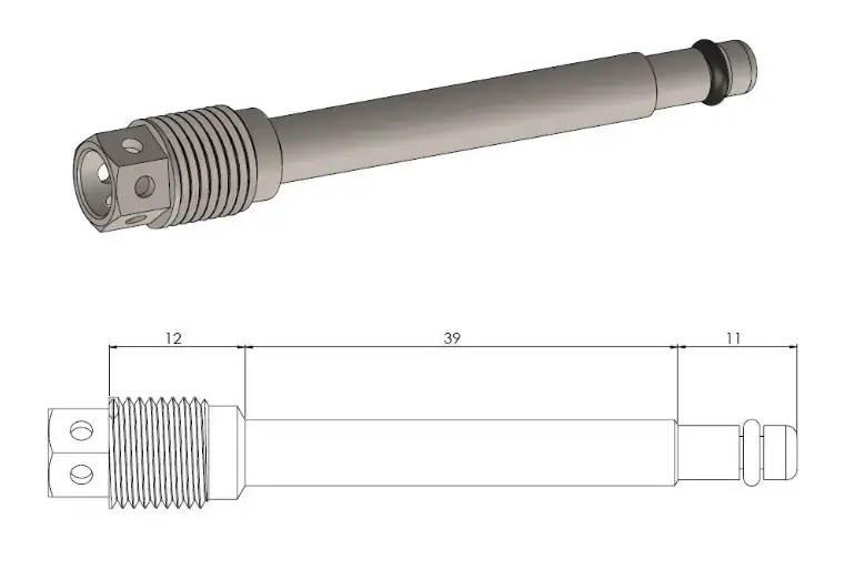 Moto-Master durchbohrter Bremsstift für Bremsplatte Honda