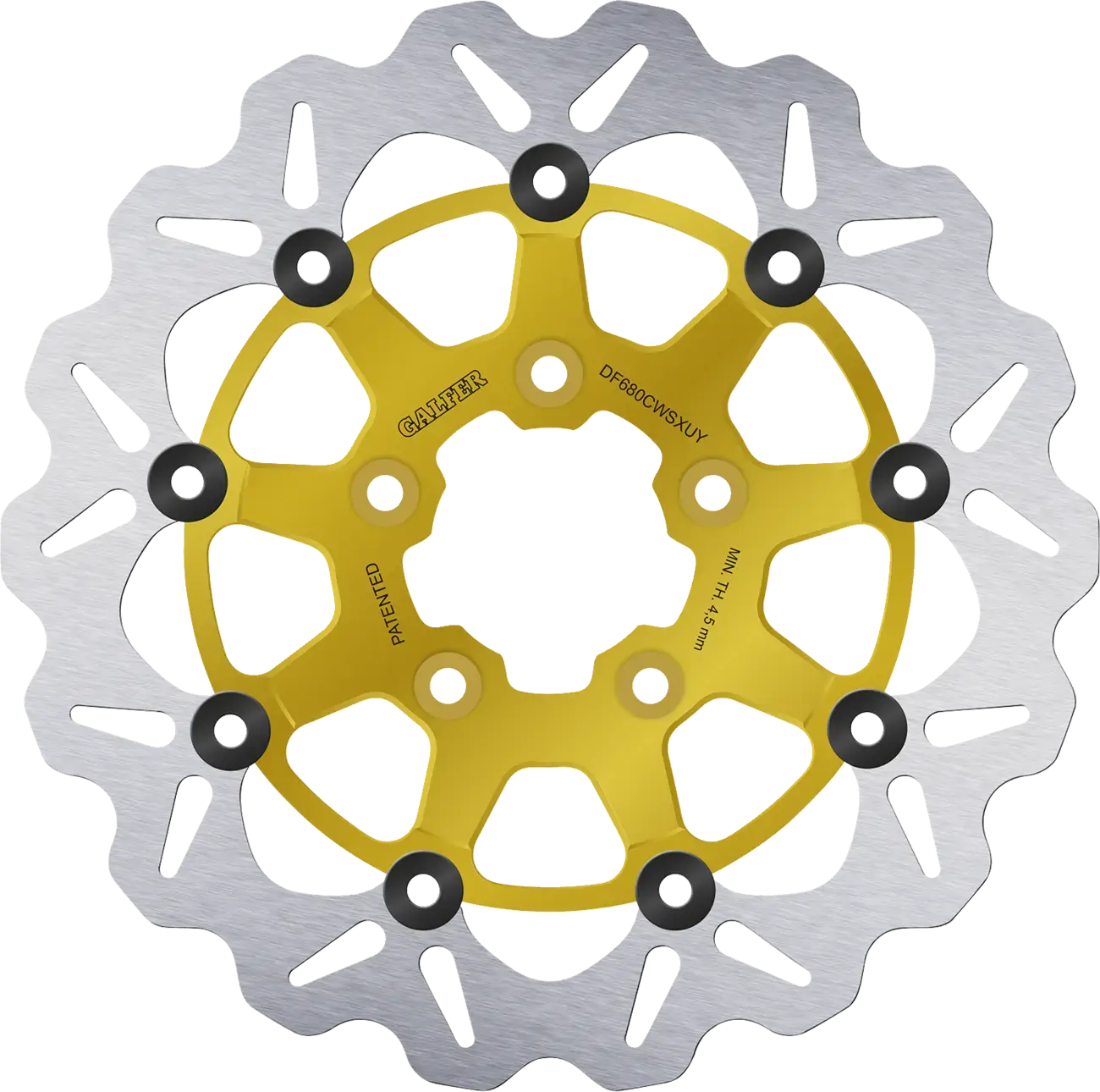 قرص فرامل عائم Wave 330x5mm للدراجة النارية Galfer ذهبي