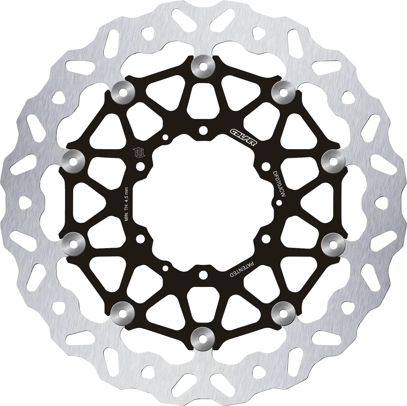 Disque de frein flottant ondulé GALFER pour moto - Wave
