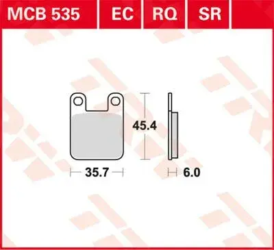 TRW 7320146 سکوٹر بریک پیڈ