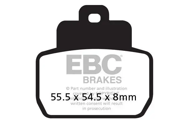 Plaquette de frein Sinter HH EBC 7875172