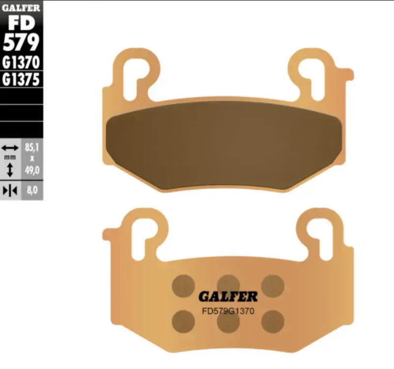 Plaquettes de frein Galfer Sintered FR pour moto et scooter