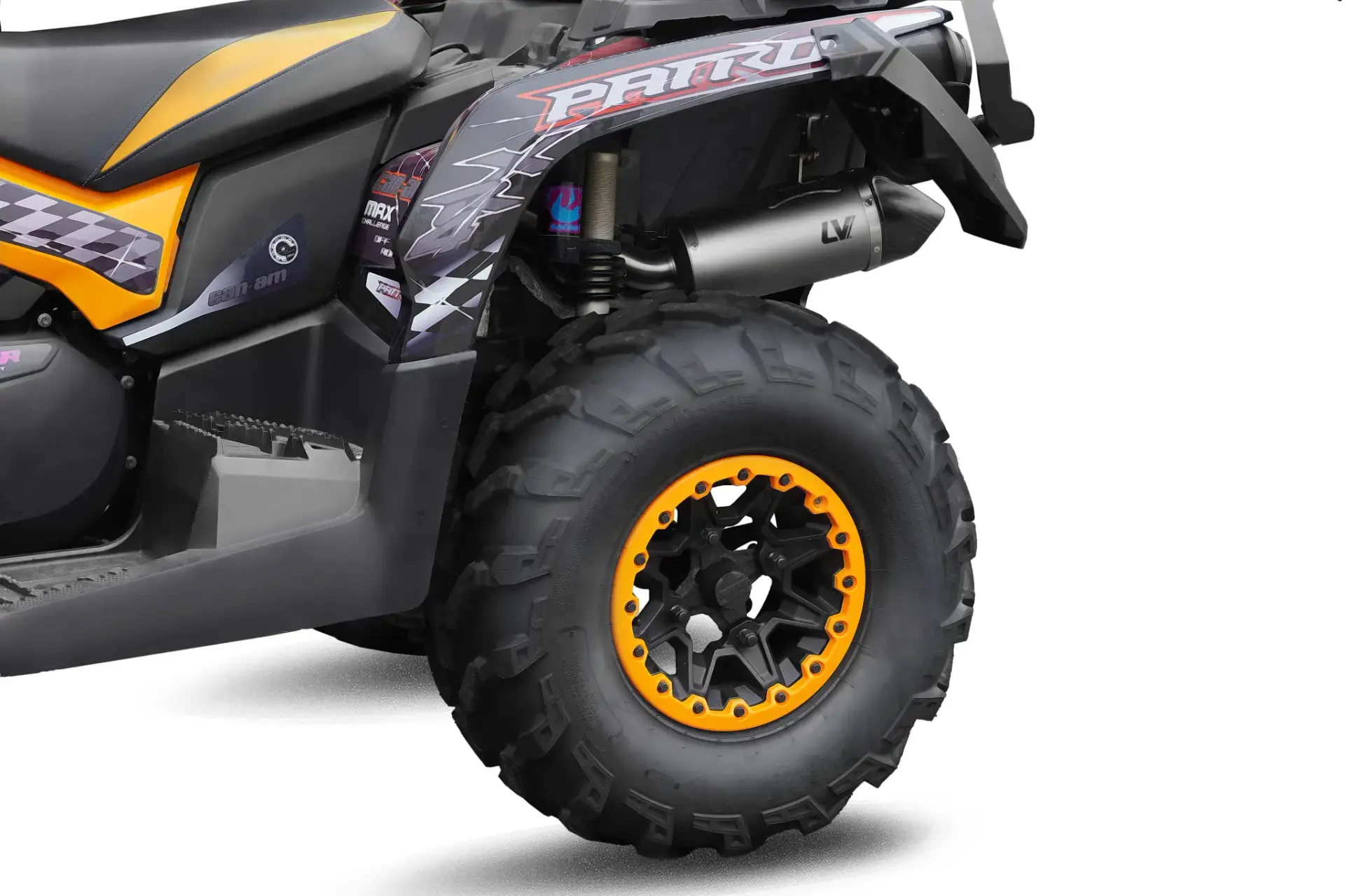 Σιγαστήρας LV One Evo για Can-Am Outlander, ανοξείδωτο ατσάλι, Leovince
