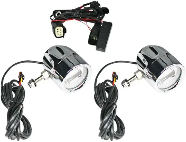 Rekisterikilven lamppu Light Fog SS6 Chrome Custom Dynamics