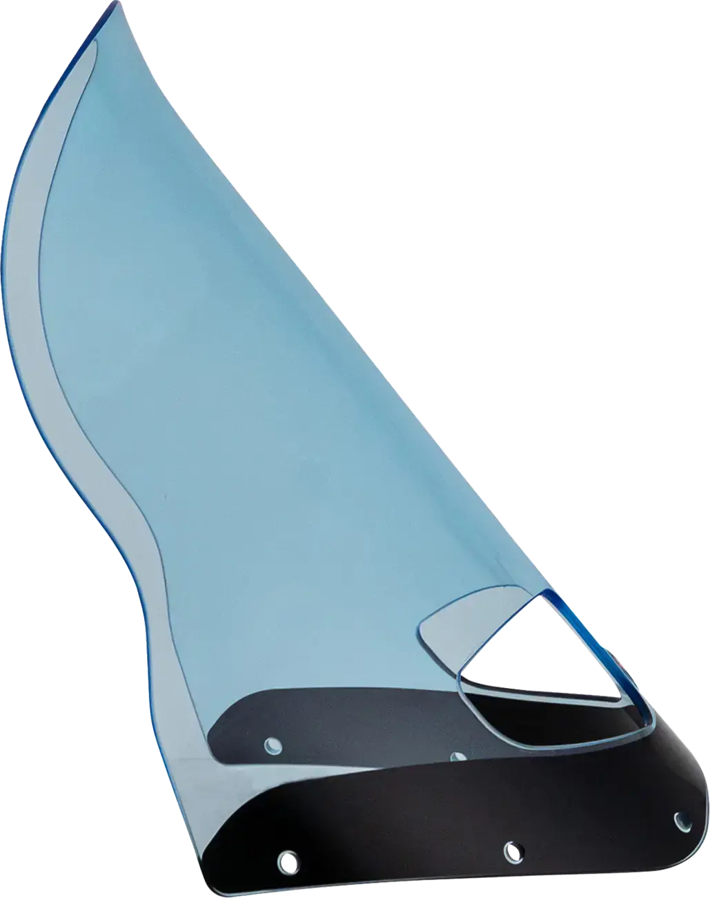 Klock Werks Road Warrior Windschild - Blue Ice