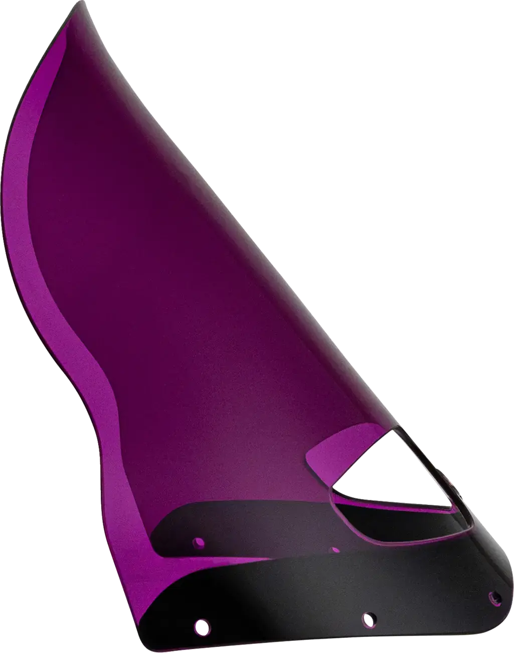 Klock Werks Purple Saugnapf-Windschild für Harley - 15"