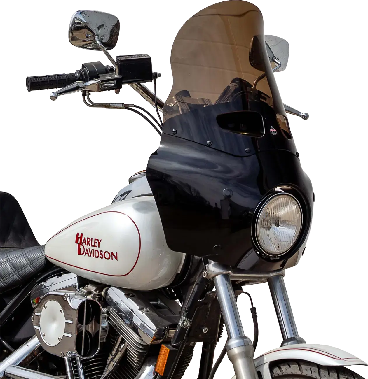 Klock Werks Čelní sklo cestovní Bronze pro Harley 15" — pohled 3