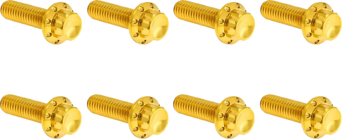 Zubehörsatz Titan Arlen Ness 12-teilig M8/TC goldfarben
