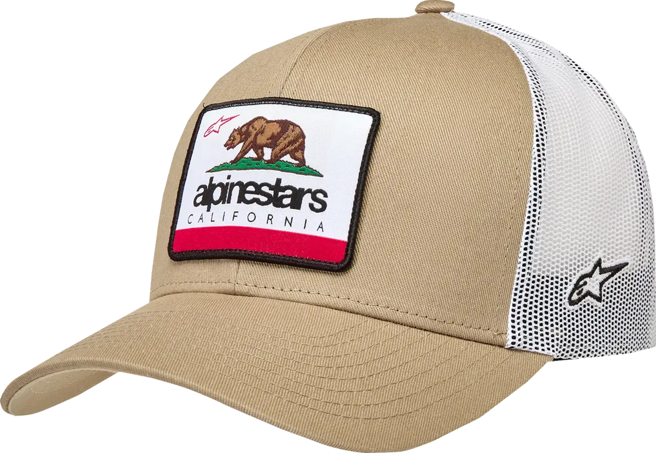 Cap Truck California 2.0 Alpinestars - Schwarz/Weiß