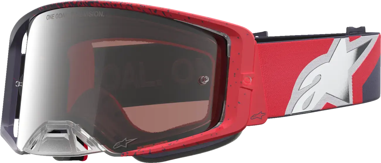 Lunettes de protection moto Alpinestars Hiten Noir Rouge