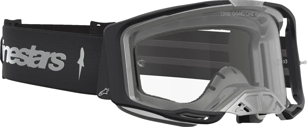 Alpinestars Vision 8 Schutzbrille Bernstein Schwarz/Silber — Ansicht 3
