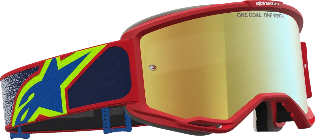 Alpinestars Vision 5 Drag Fire Red apsauginiai akiniai - akių apsauga — 3 vaizdas