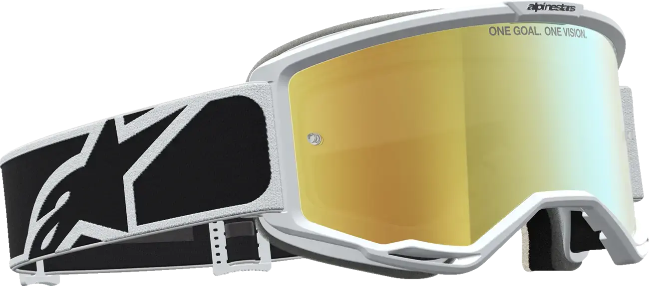 Alpinestars Vision 5 Rora 护目镜，黑/白 — 第 3 视图