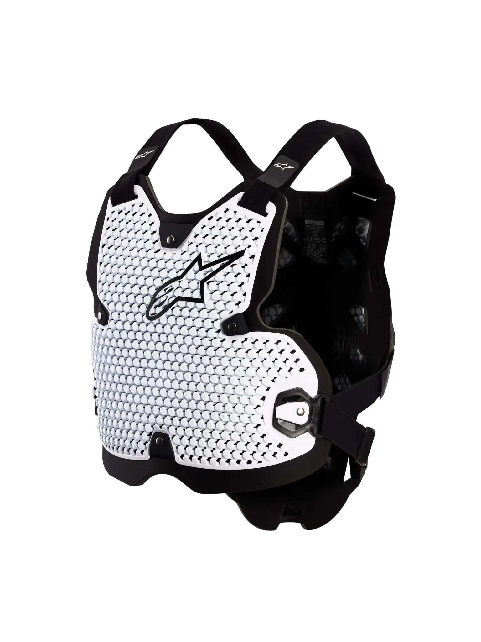 واقي الصدر ألبينستارز Bionic Action V2 أسود/أبيض — ALPINESTARS(MX)