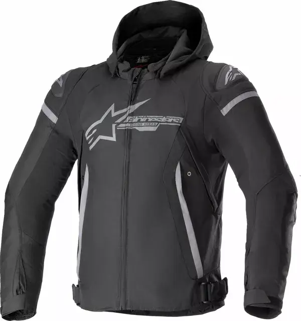 Alpinestars موٹر سائیکل جیکٹ زاکا ڈبلیو پی سیاہ/سلیٹی 3XL