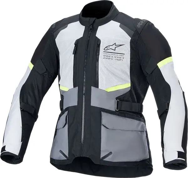 Alpinestars Andes Air 오토바이 자켓 그레이/블랙 XL