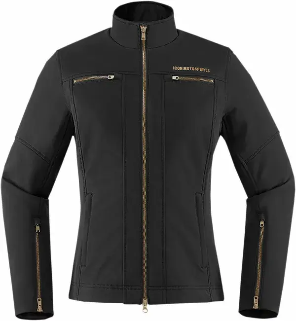 Motorradjacke ICON Jacket WM Hella Black SM