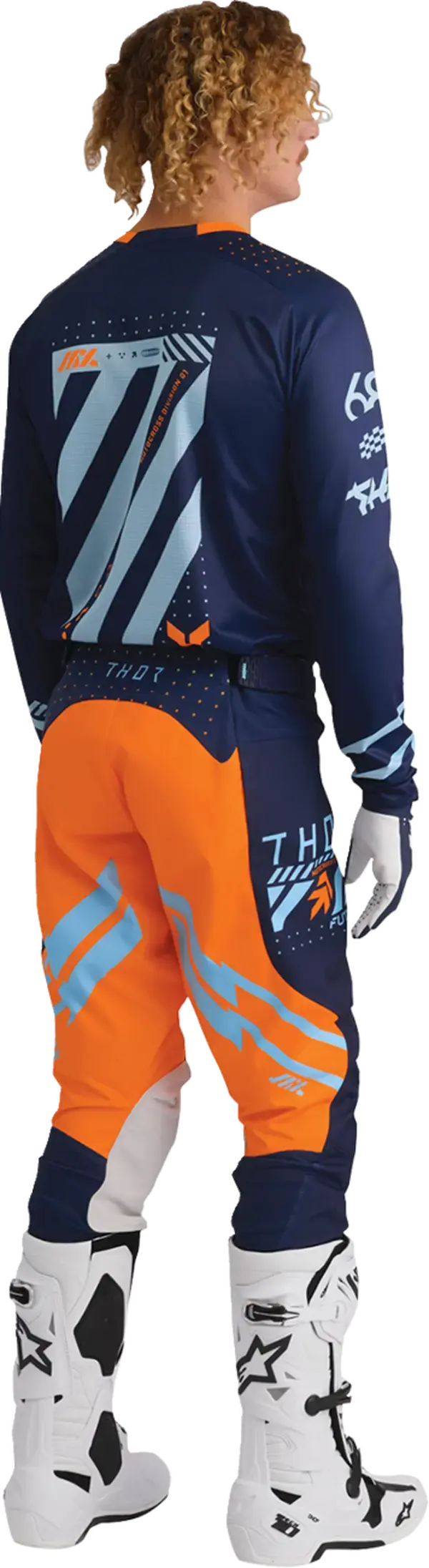 Pantalon THOR Launchmode Futura navy/or — vue 7