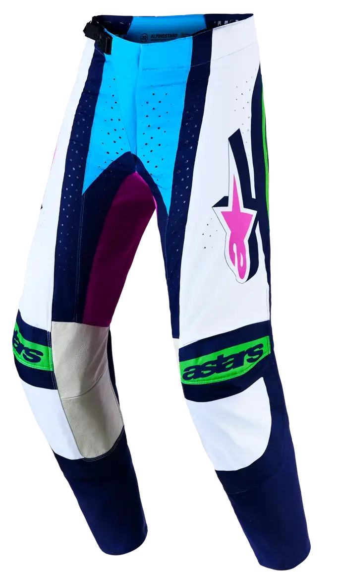 Techstar Maven Hose weiß/blau/grau Alpinestars für Motocross