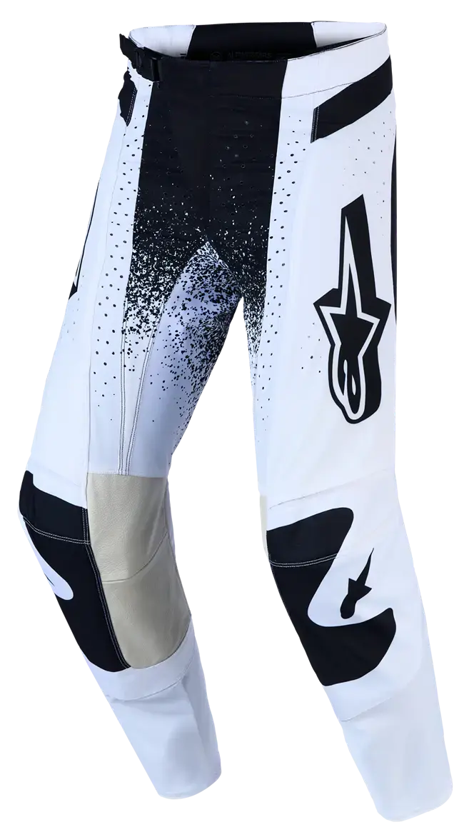 Techstar Swan Weiß/Schwarz Motocross Hose Alpinestars
