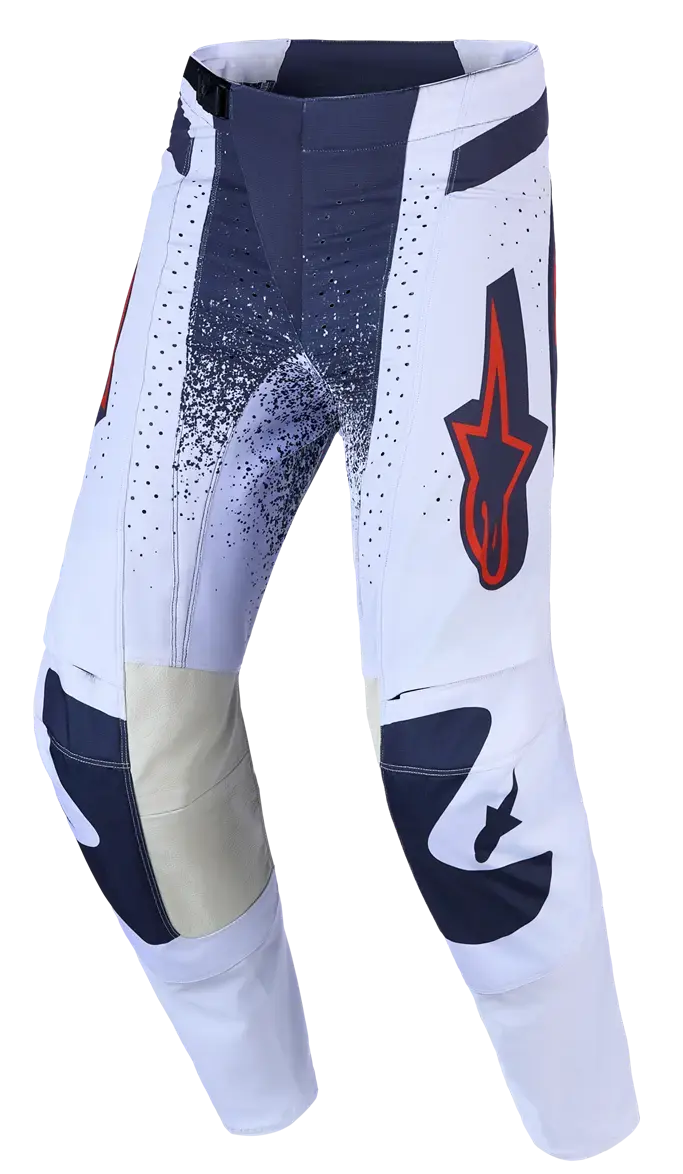 Nohavice Techstar Swan Lilas/Sivá/Červená Alpinestars pre Motocross
