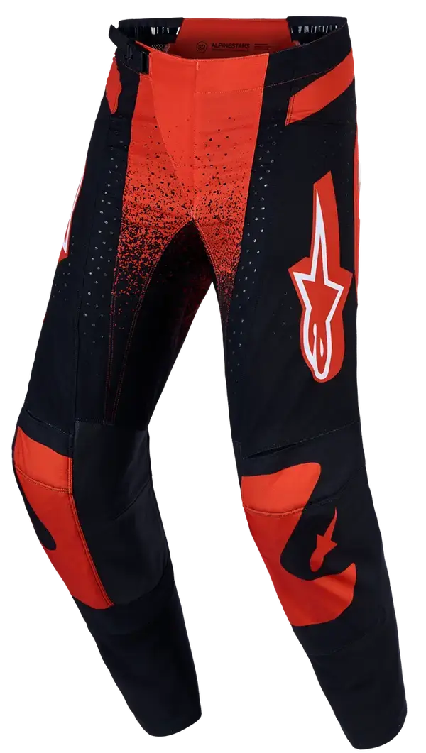 Pantalon Techstar Swan Roșu/Negru/Alb 3 Alpinestars (MX) — vederea 3