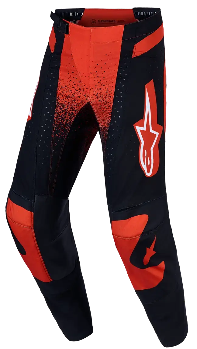 Techstar Swan Hose Rot/Schwarz/Weiß Alpinestars für Motocross