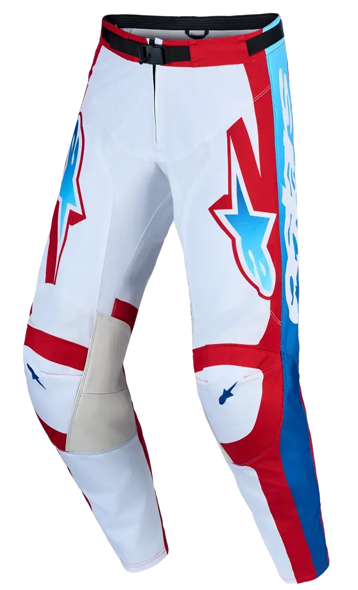 Kalhoty Alpinestars Racer Hunt Bílá/Červená/Modrá pro muže
