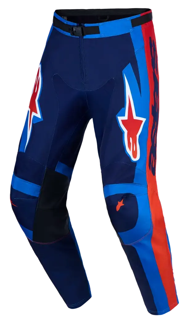 Hose Alpinestars Racer Hunt Blau/Rot für Herren — Ansicht 3