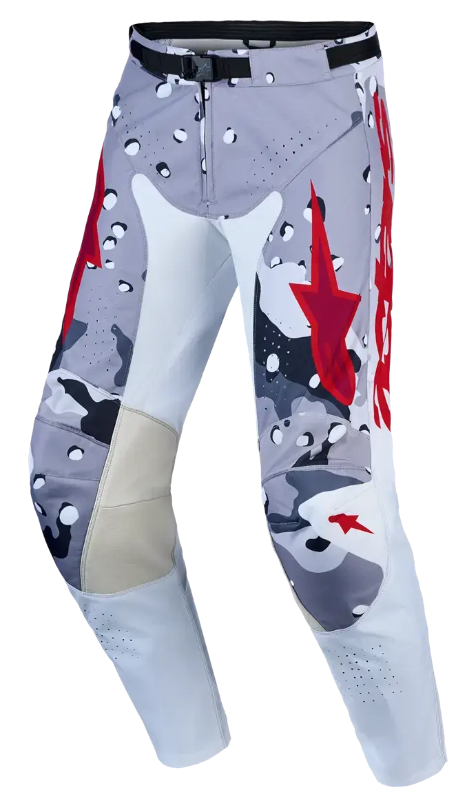 Hose Alpinestars Racer Air Lone für Motocross - Grau/Camo/Weiß