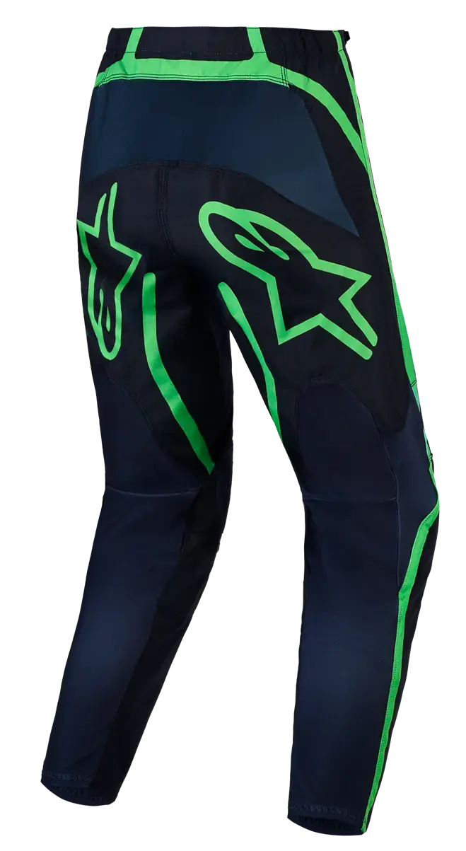 Hose Alpinestars Fluid Apex V2 Schwarz/Grün für Motocross — Ansicht 2