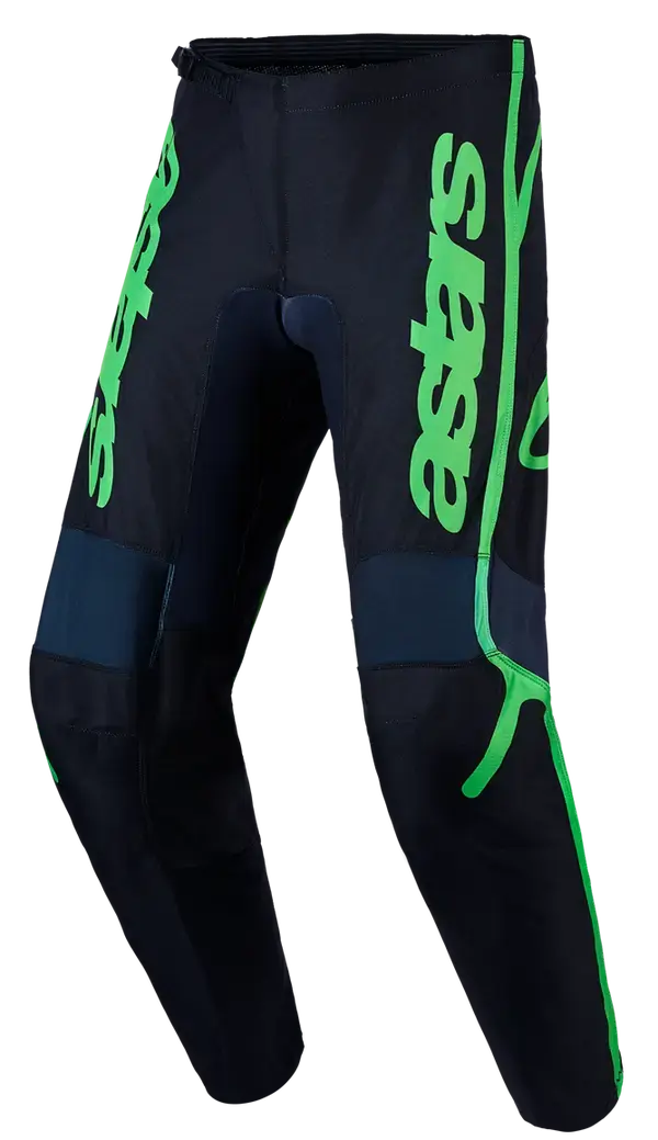 Hose Alpinestars Fluid Apex V2 Schwarz/Grün für Motocross — Ansicht 3