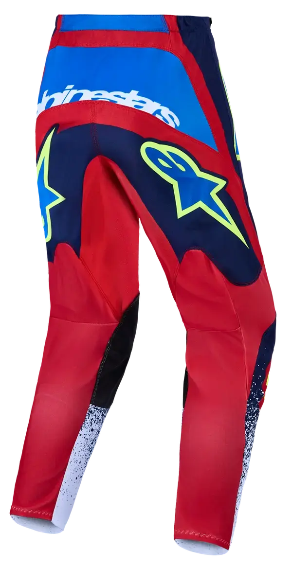 Hose Fluid Drag Alpinestars für Motocross - Nachtblau/Rot/Weiß — Ansicht 4