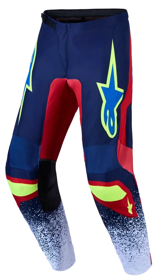 Hose Fluid Drag Alpinestars für Motocross - Blau/Schwarz/Rot/Weiß