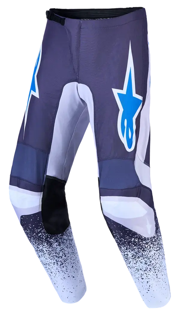 Hose Alpinestars Drag Offroad für Herren, grau/lila/blau — Ansicht 3