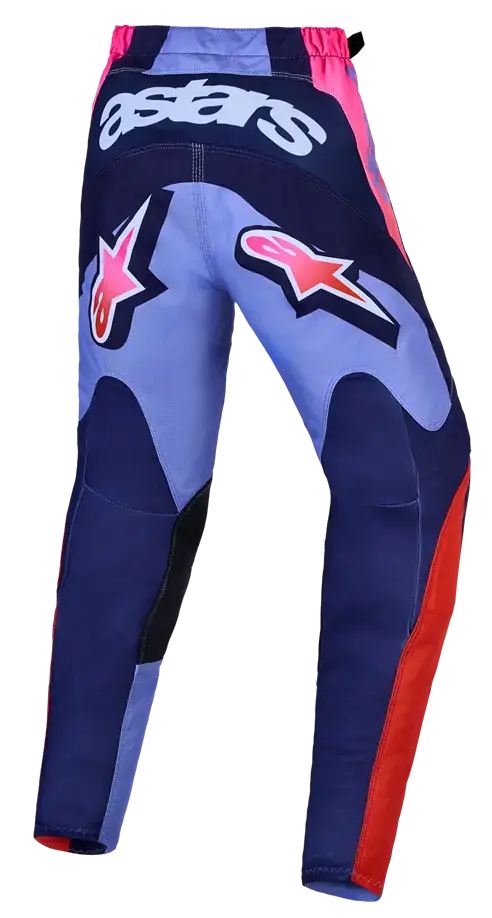Motorradhose Alpinestars Youth Fluid Hunt Lila/Pink 2022 — Ansicht 2